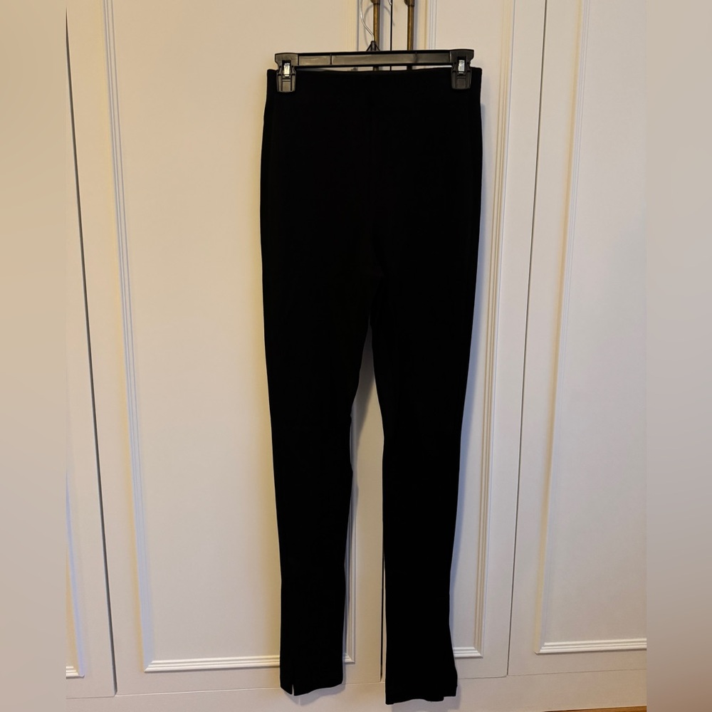 Zara split hem black pants